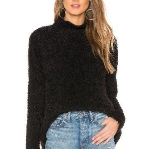 Anthropologie Callahan Aida Black Eyelash Oversized Sweater Womens XS/S